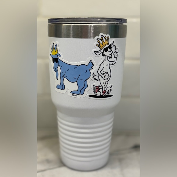 NEW Polar Camel 30 oz Stainless Steel Vacuum Insulated Tumbler Goat USA stickers - Picture 3 of 8